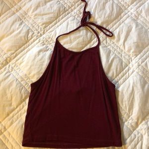 Brandy Melville Red Halter Top